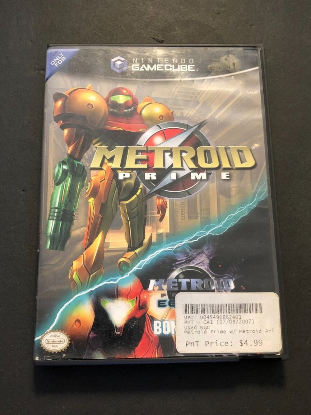 Nintendo Metroid Prime Game with Bonus Metroid Prime 2 Demo Game CIB TESTED